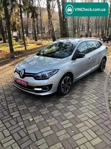 Renault Megane 2014, фото з оголошення, VIN VF1KZNA0650B06410