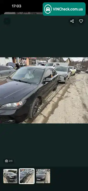 Mazda 3 2006, фото з оголошення 2 з 4, VIN JMZBK12Z271560104