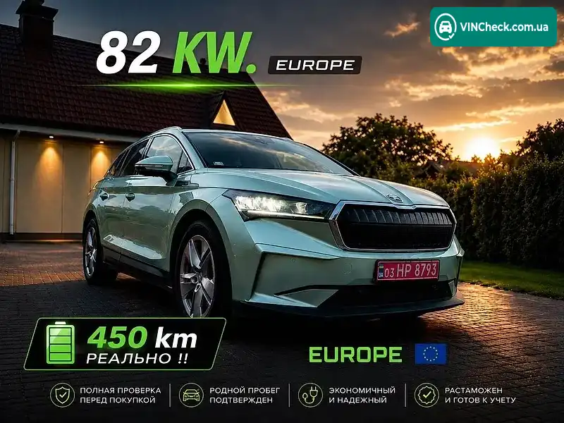 Skoda Enyaq iV 2022, фото з оголошення 1 з 20, VIN TMBJC7NY4MF015896