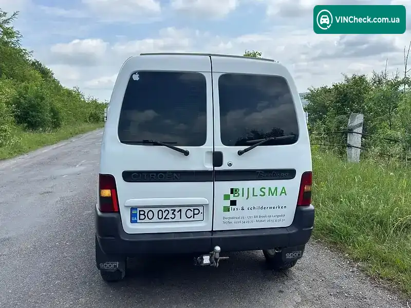 Citroen Berlingo 1999, фото з оголошення 2 з 5, VIN VF7MBWJZF65355964