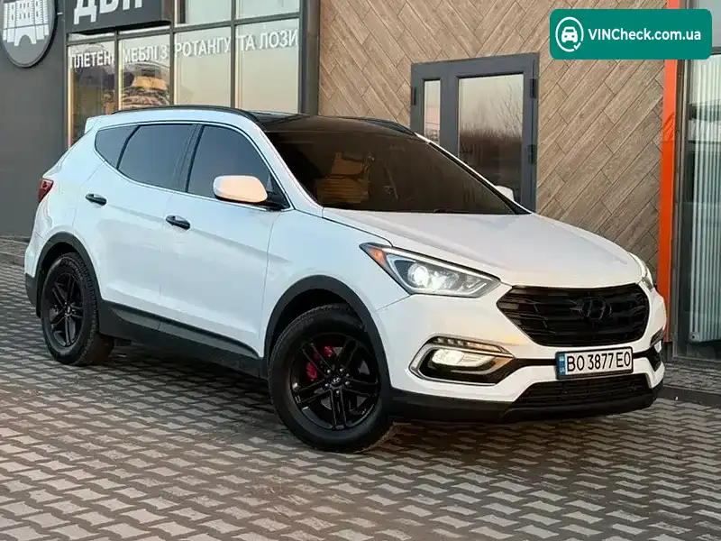 Hyundai Santa FE 2017, фото з оголошення 2 з 14, VIN 5NMZUDLB6HH038828