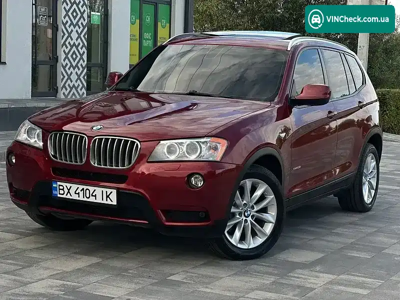 BMW X3 2012, фото з оголошення 1 з 20, VIN 5UXWX9C54D0A15853