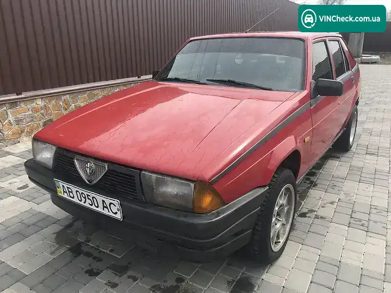 Alfa Romeo 75 1988, фото з оголошення, VIN ZAR162B2000047307