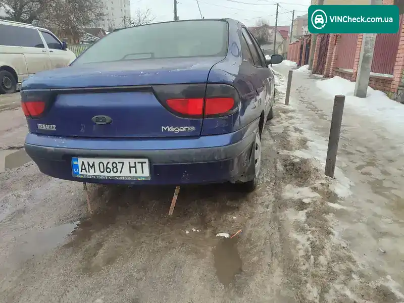 Renault Megane 1997, фото з оголошення 1 з 6, VIN VF1LA0E0516239843