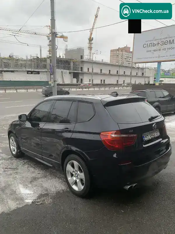 BMW X3 2011, фото з оголошення 2 з 10, VIN WBAWX51090L773417