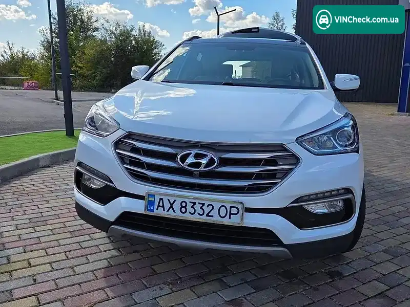 Hyundai Santa FE 2016, фото з оголошення 2 з 12, VIN 5XYZUDLB3HG423659