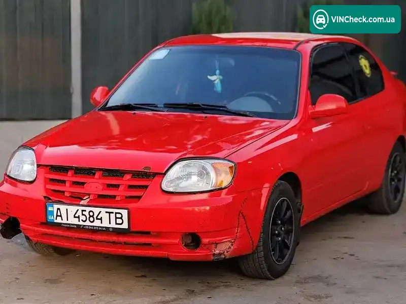 Hyundai Accent 2003, фото з оголошення 2 з 11, VIN KMHCG35C24U285646