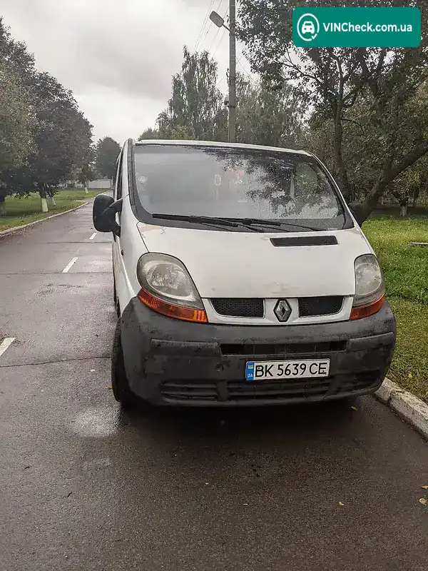 Renault Trafic 2003, фото з оголошення, VIN VF1FLACA63Y010458