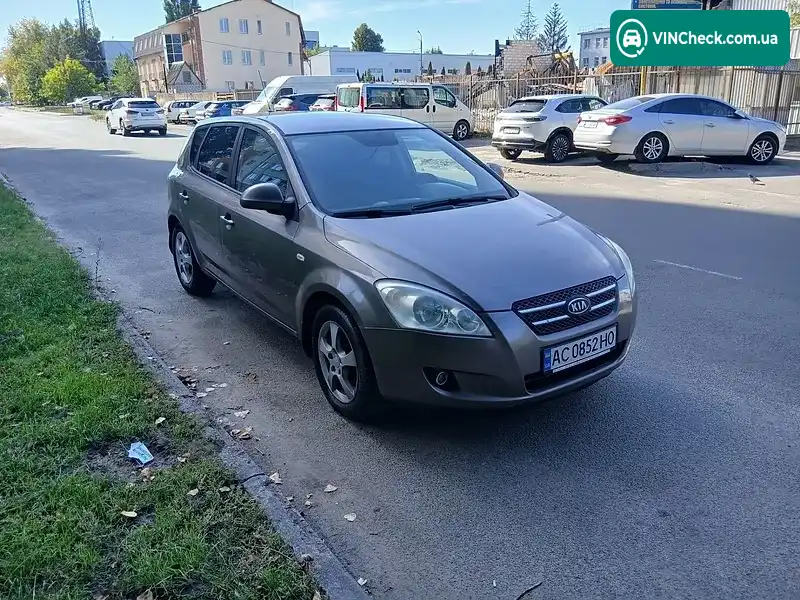 Kia Ceed 2008, фото з оголошення 2 з 20, VIN U5YFF24428L097858