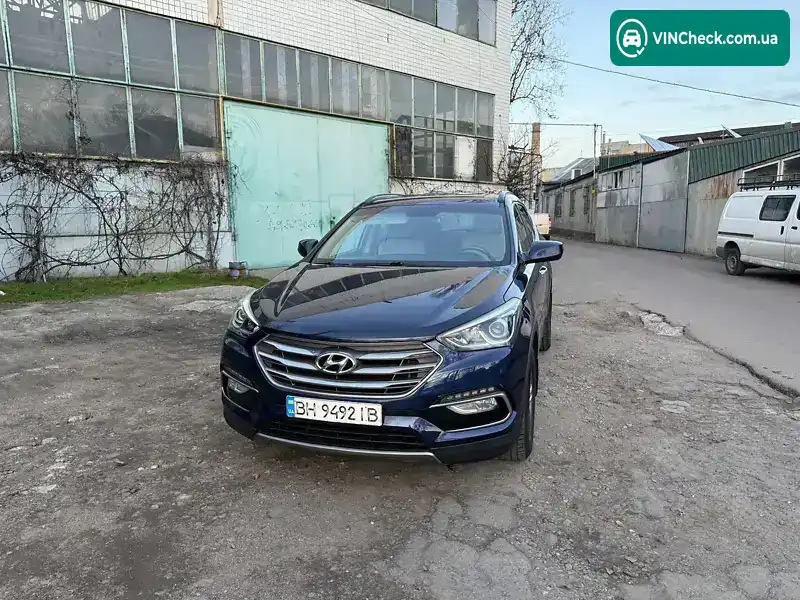 Hyundai Santa FE 2016, фото з оголошення 1 з 12, VIN 5XYZUDLB2HG409123
