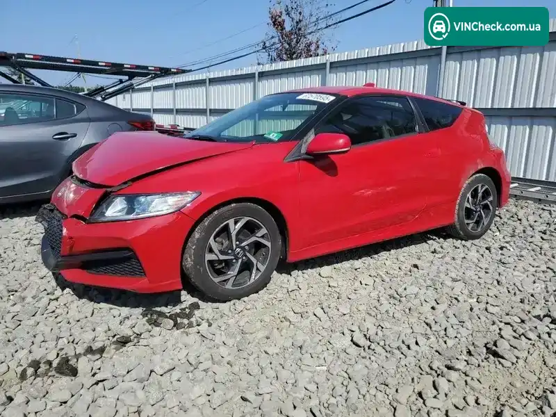 Honda CR-Z 2016, фото з оголошення 1 з 11, VIN JHMZF1D41GS001485