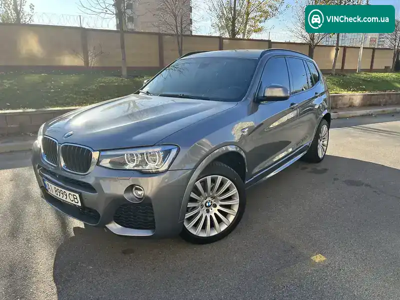 BMW X3 2016, фото з оголошення 1 з 20, VIN WBAWZ510500M21608
