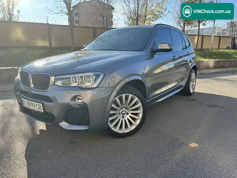 BMW X3 2016, фото з оголошення 2 з 20, VIN WBAWZ510500M21608