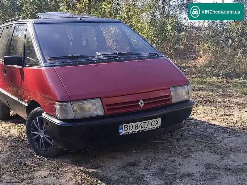 Renault Espace 1990, фото з оголошення 1 з 20, VIN VF8J117050R541237