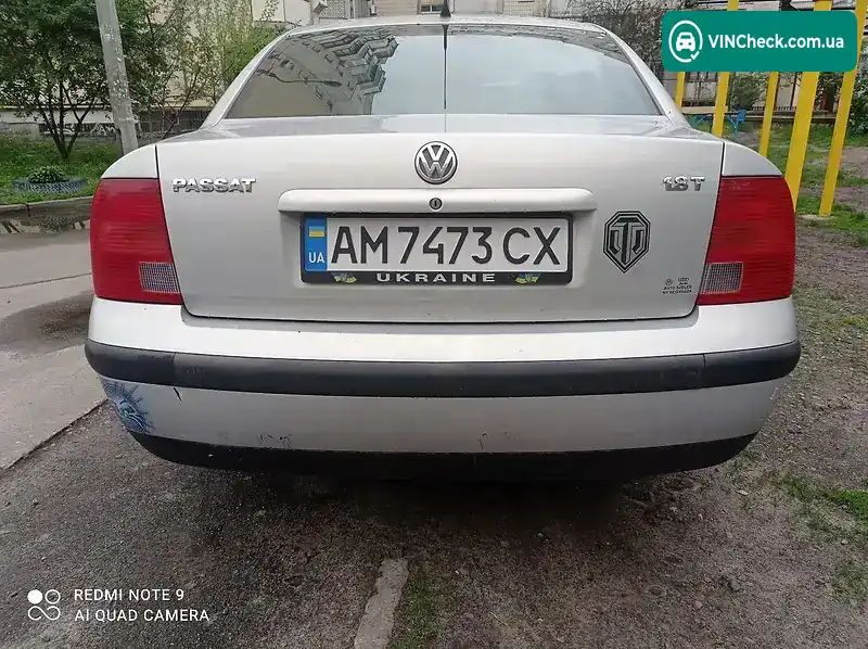 Volkswagen Passat 2000, фото з оголошення 1 з 6, VIN WVWZZZ3BZYP110744