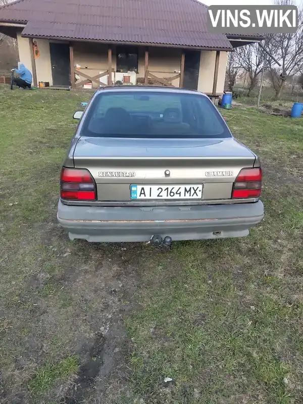 Renault 19 1990, фото з оголошення 2 з 12, VIN VF1L5310502955719
