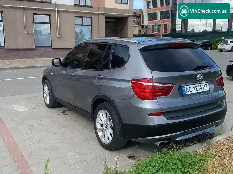 BMW X3 2012, фото з оголошення 2 з 8, VIN 5UXWX9C54D0D00813