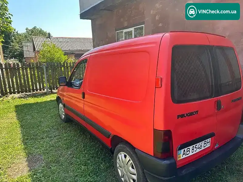 Peugeot Partner 1999, фото з оголошення 1 з 10, VIN VF35BD9BD60080672