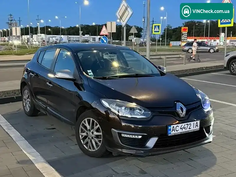 Renault Megane 2014, фото з оголошення 1 з 10, VIN VF1BZ100650911635