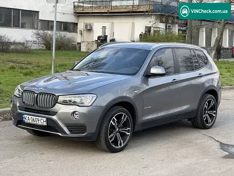 BMW X3 2017, фото з оголошення 1 з 11, VIN 5UXWZ7C39H0X41742