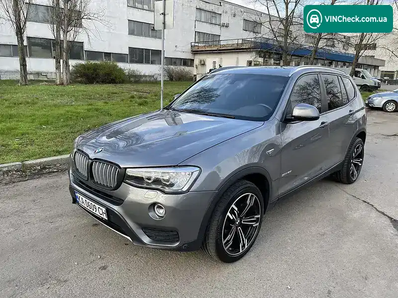 BMW X3 2017, фото з оголошення 2 з 11, VIN 5UXWZ7C39H0X41742