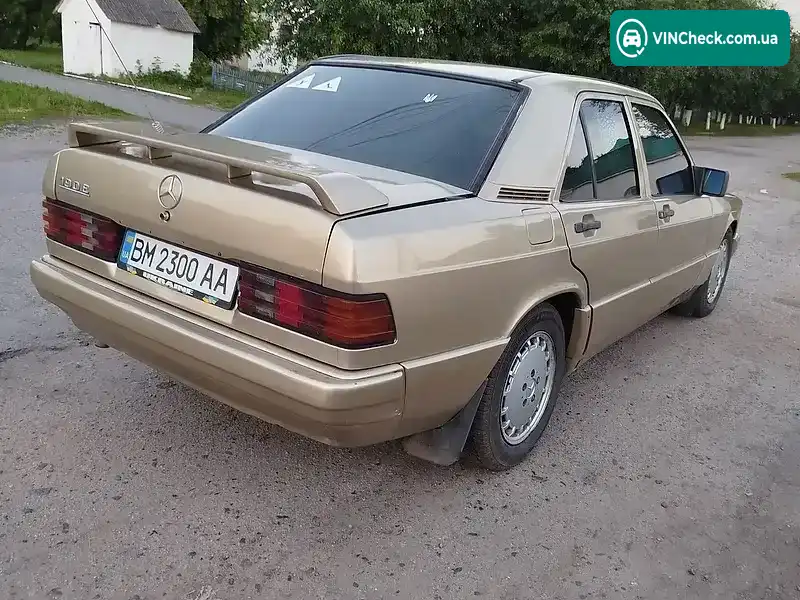 Mercedes-Benz 190 1990, фото з оголошення 2 з 6, VIN WDB2010291F629653