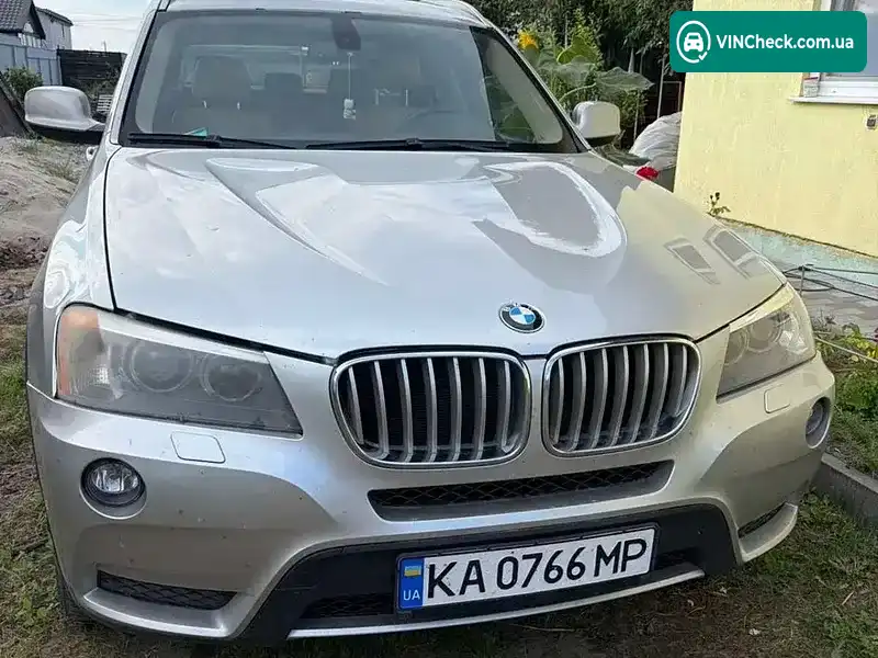 BMW X3 2011, фото з оголошення 1 з 9, VIN 5UXWX5C58BLW14403