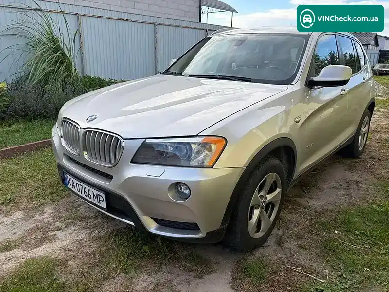 BMW X3 2011, фото з оголошення 2 з 9, VIN 5UXWX5C58BLW14403