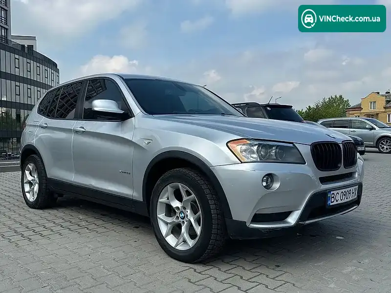 BMW X3 2012, фото з оголошення 1 з 20, VIN 5UXWX5C56CL724559