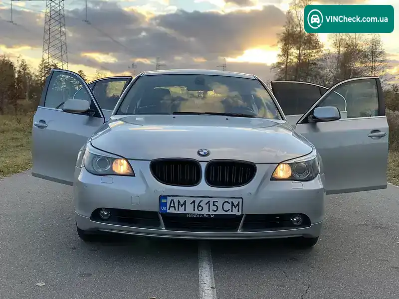 BMW 5 Series 2005, фото з оголошення 1 з 20, VIN WBANC71080B829873