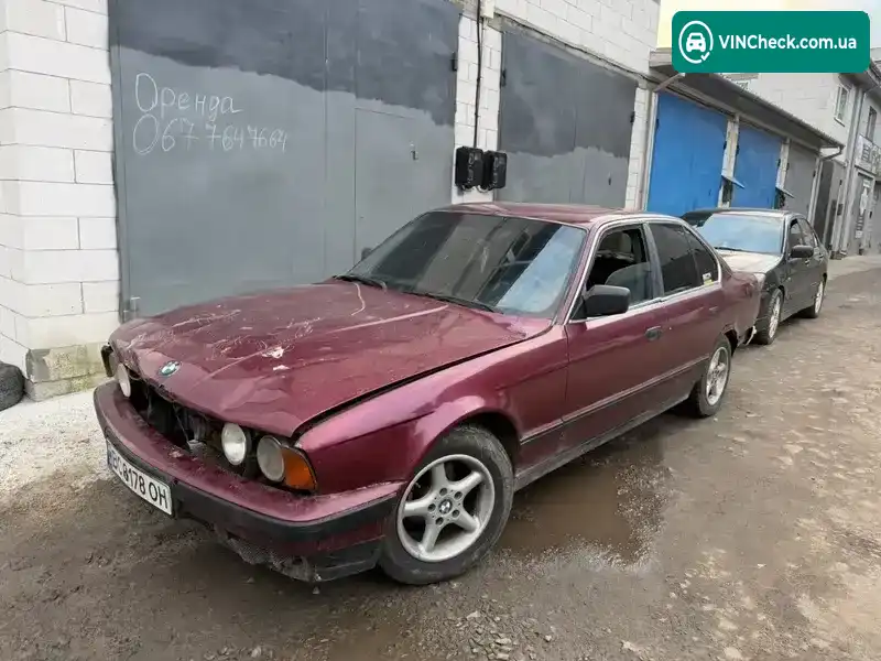 BMW 5 Series 1990, фото з оголошення 1 з 5, VIN WBAHA51090BA77353