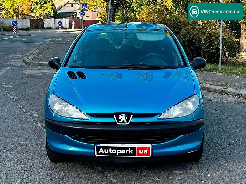 Peugeot 206 2002, фото з оголошення 2 з 20, VIN VF32AHFXF42327616