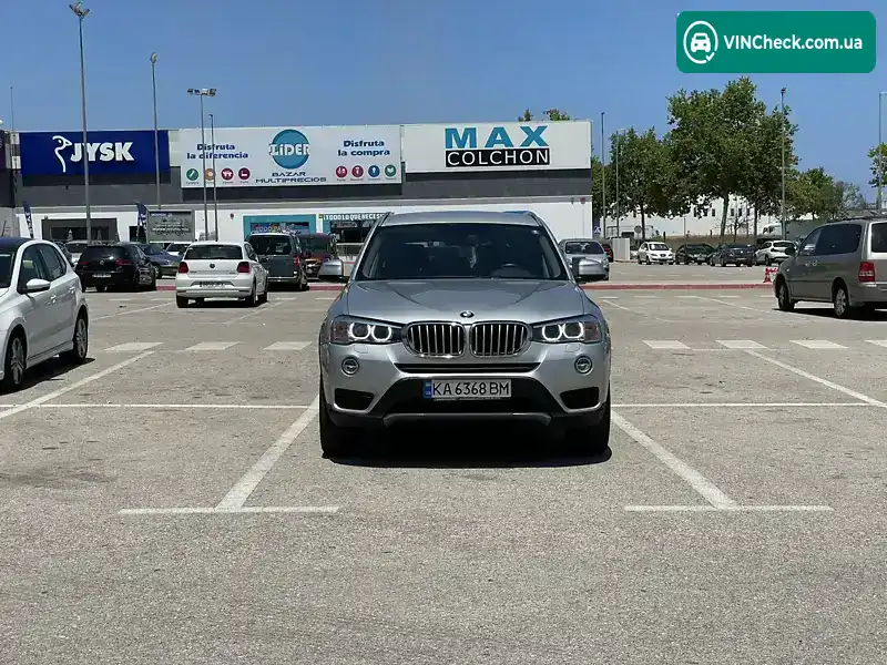 BMW X3 2016, фото з оголошення 1 з 17, VIN 5UXWX9C50H0T09057