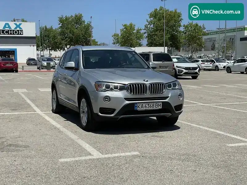 BMW X3 2016, фото з оголошення 2 з 17, VIN 5UXWX9C50H0T09057
