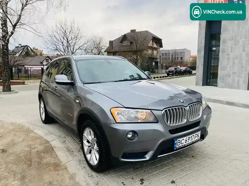 BMW X3 2012, фото з оголошення 1 з 19, VIN 5UXWX9C52D0A30450