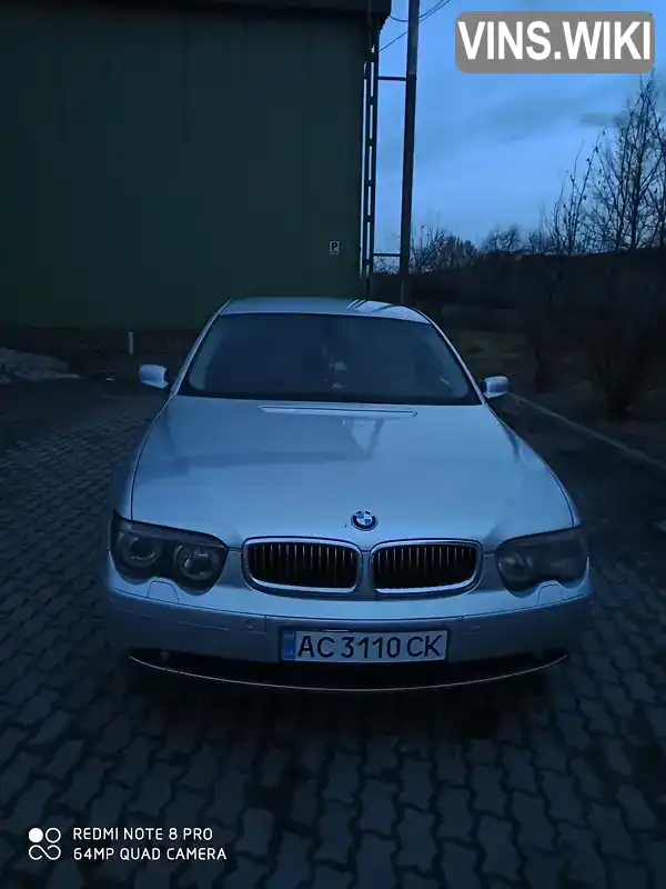 BMW 7 Series 2004, фото з оголошення 2 з 21, VIN WBAGM21090DR60954
