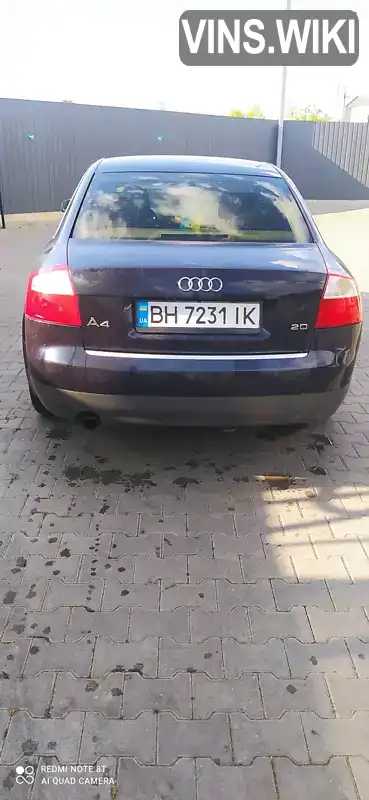Audi A4 2001, фото з оголошення 2 з 11, VIN WAUZZZ8EZ1A040503