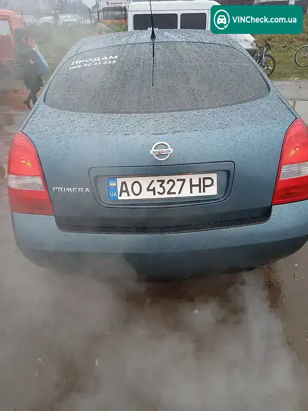 Nissan Primera 2002, фото з оголошення 2 з 15, VIN SJNBCAP12U0074208