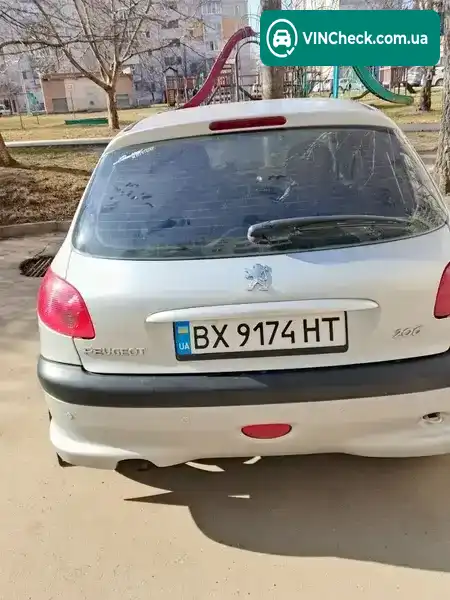 Peugeot 206 2006, фото з оголошення 2 з 11, VIN VF32AKFWR44906307