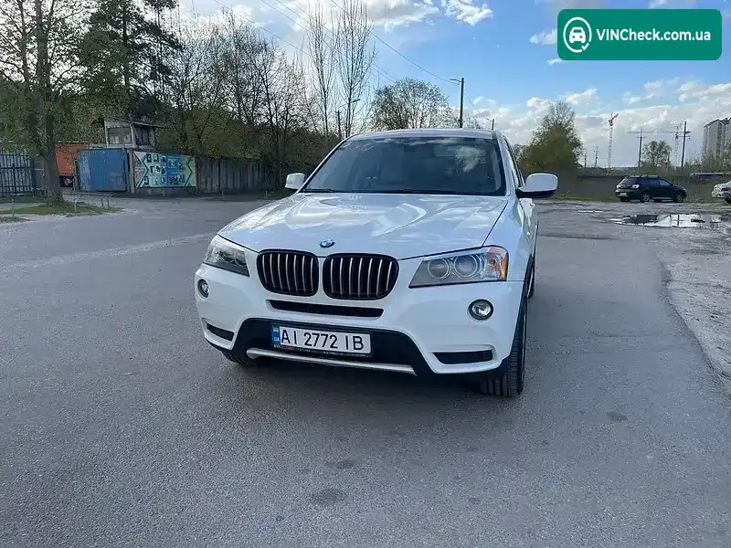 BMW X3 2012, фото з оголошення 1 з 10, VIN 5UXWX9C51D0A29080