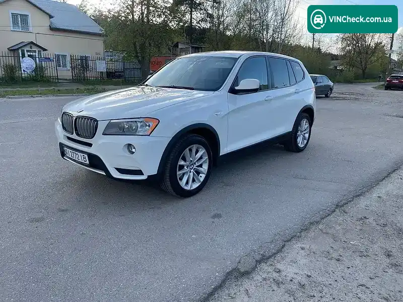 BMW X3 2012, фото з оголошення 2 з 10, VIN 5UXWX9C51D0A29080