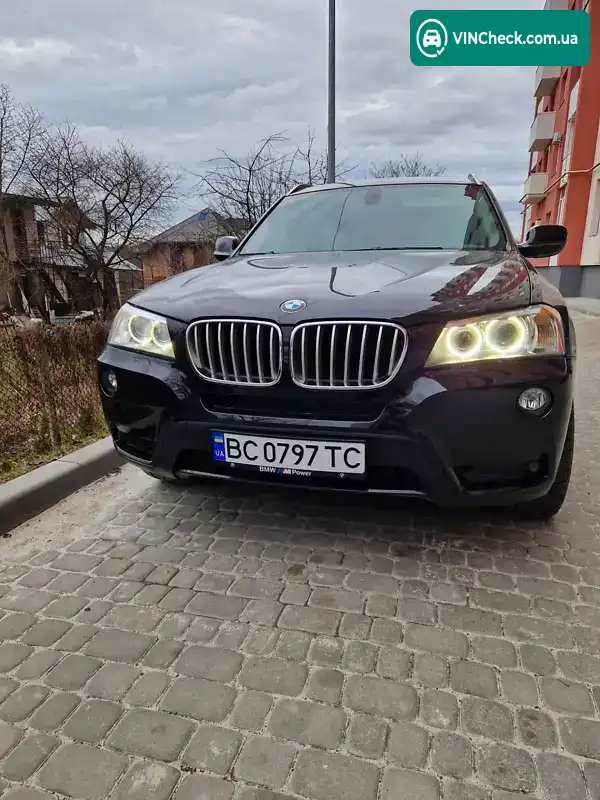 BMW X3 2012, фото з оголошення 1 з 20, VIN 5UXWX7C51CL976134