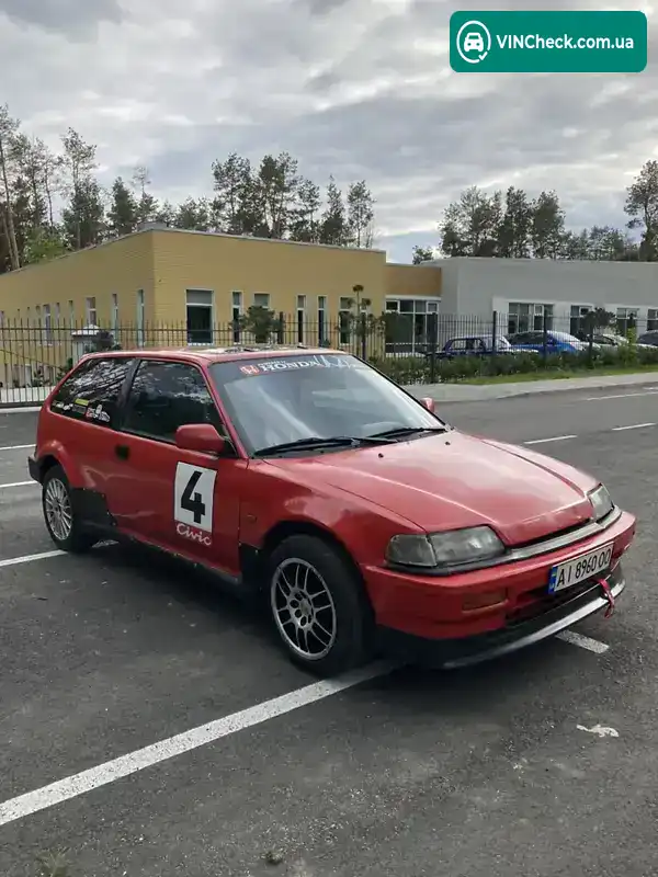 Honda Civic 1989, фото з оголошення 2 з 13, VIN JHMEC93200S102082