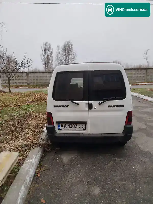 Peugeot Partner 1999, фото з оголошення 2 з 7, VIN VF35CWJZE60168097