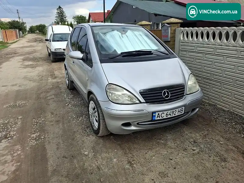 Mercedes-Benz A-Class 2001, фото з оголошення 1 з 8, VIN WDB1680091J632607