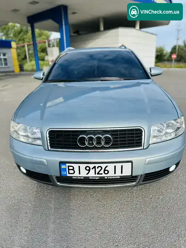 Audi A4 2002, фото з оголошення 2 з 10, VIN WAUZZZ8E92A264555