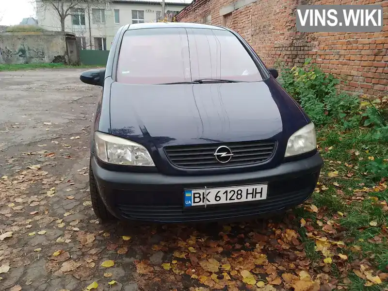 Opel Zafira 2001, фото з оголошення 2 з 11, VIN W0L0TGF7522082650