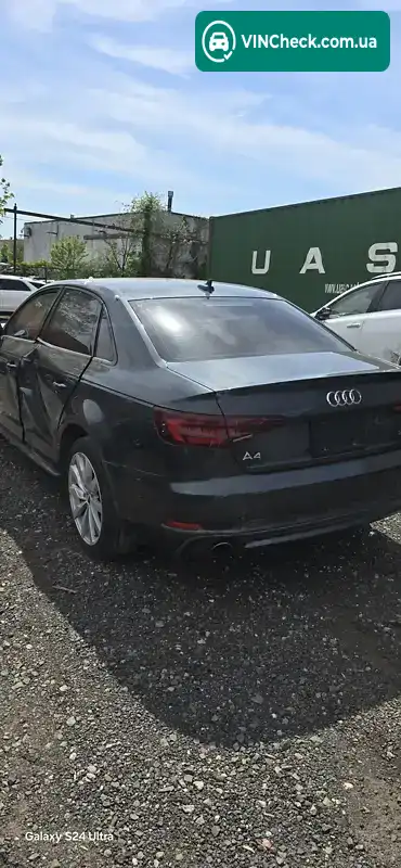 Audi A4 2017, фото з оголошення 2 з 12, VIN WAUKMAF48JA068794