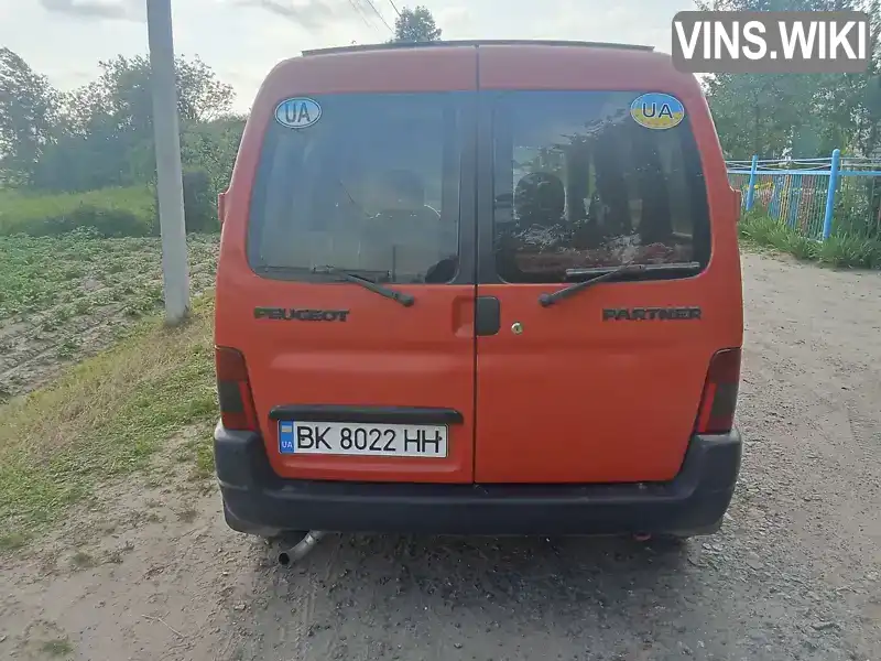 Peugeot Partner 2001, фото з оголошення 2 з 10, VIN VF35BWJYF60440142