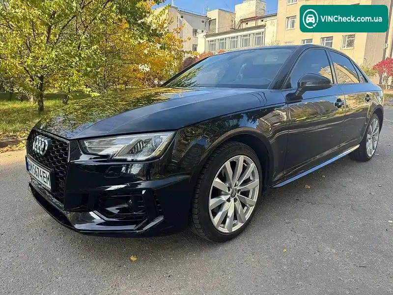 Audi A4 2018, фото з оголошення 2 з 10, VIN WAUKMAF42JN012732